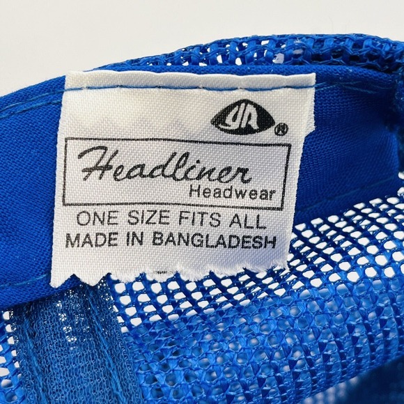 Vintage Shimano Logo Trucker Hat Blue Mesh Snapback Cap One Size Adjustable - Picture 7 of 7